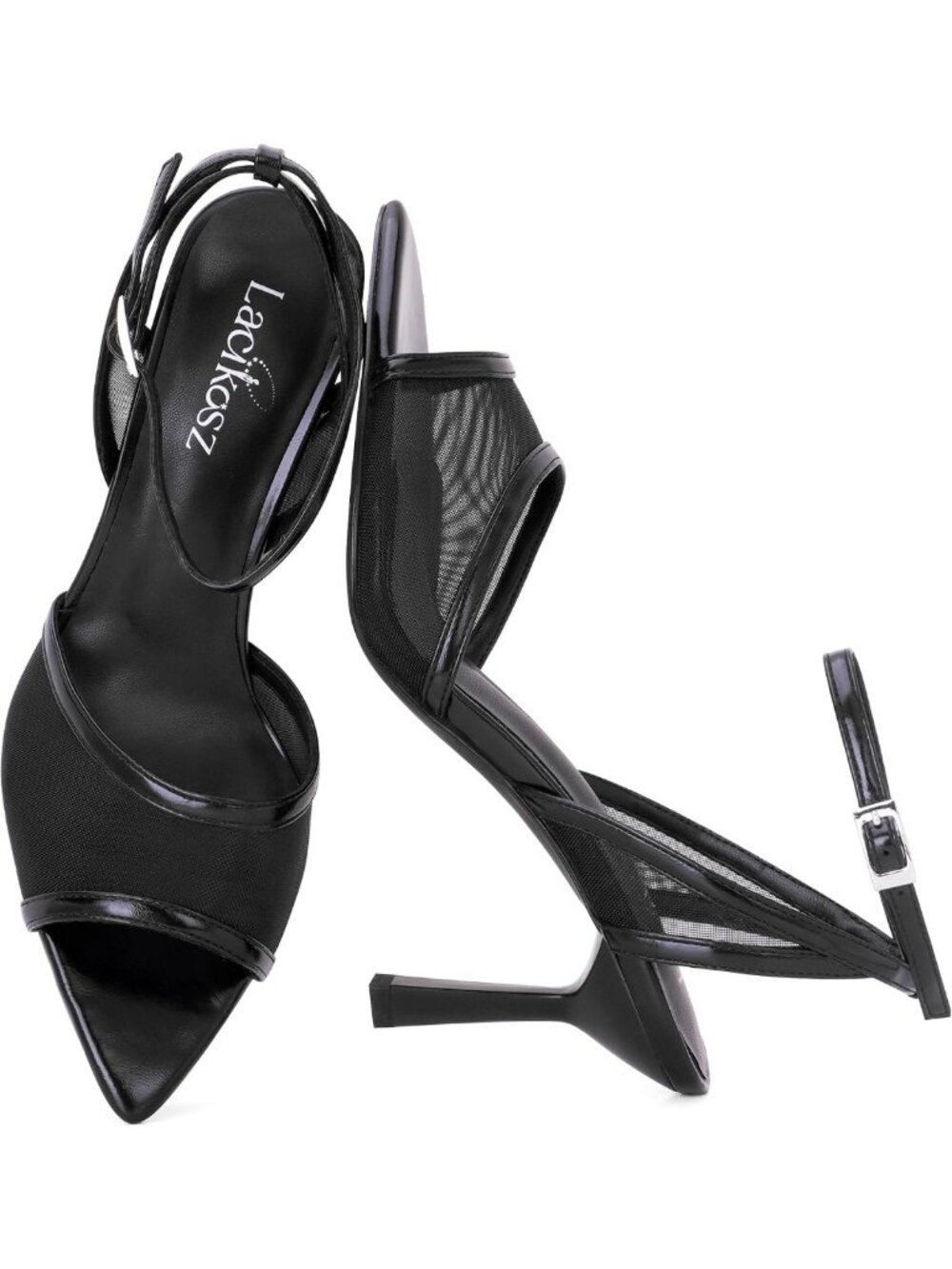Stylish Strappy Heeled Sandals for Women - Comfortable Mesh Summer Footwear